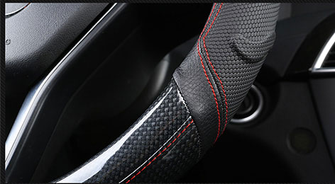 Non-slip Leather Steering Wheel